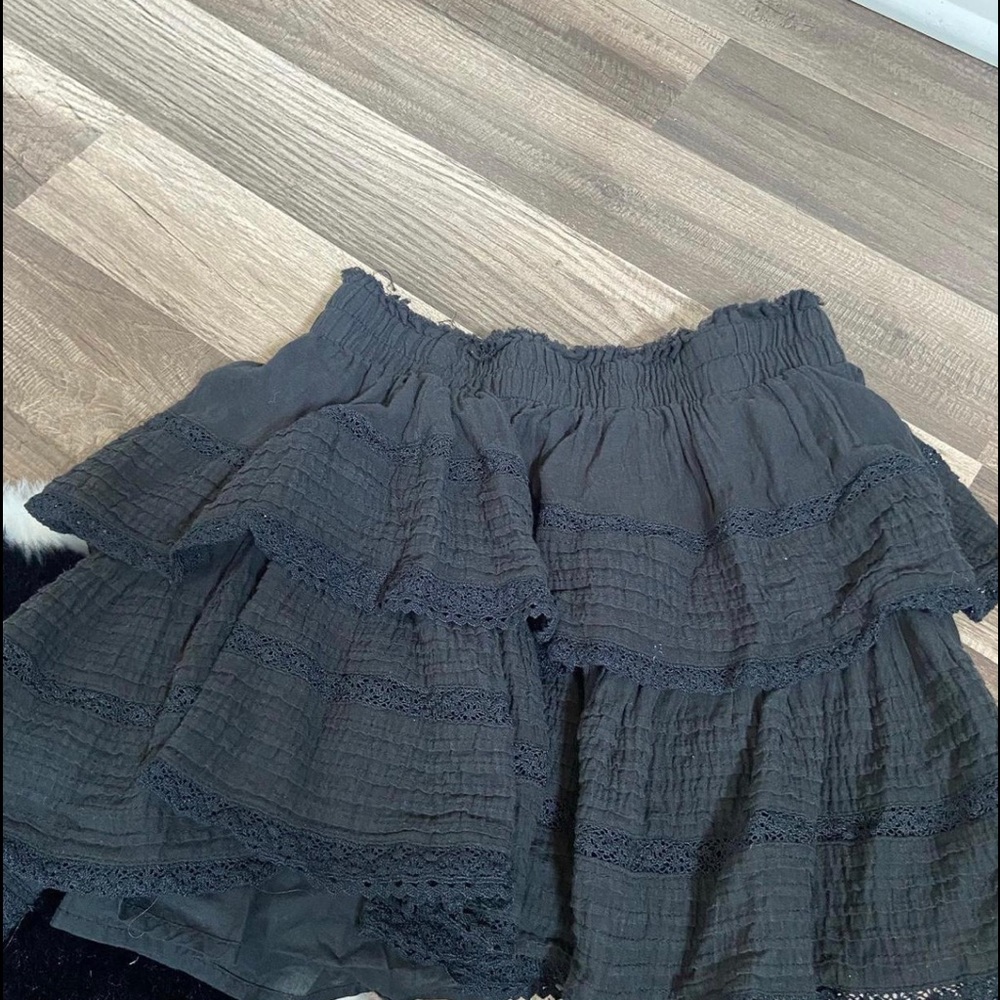 aerie rock n ruffle skirt